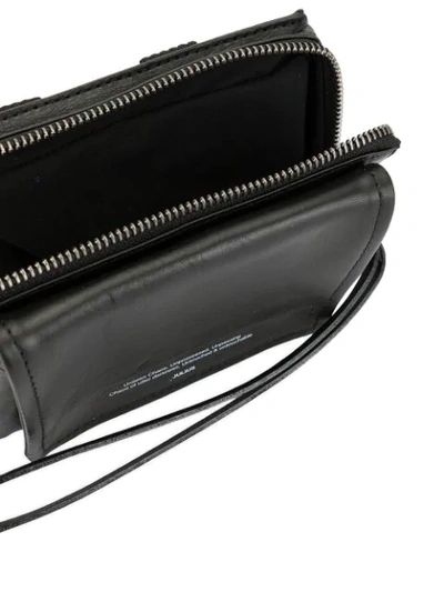 Shop Julius Zip Around Wallet In Black