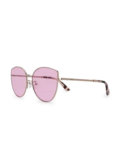 Shop Mcq By Alexander Mcqueen Cat Eye Sunglasses In Metallic