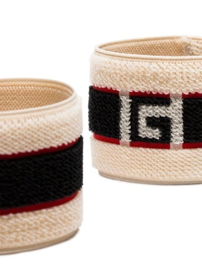 Shop Gucci Branded Headband - White