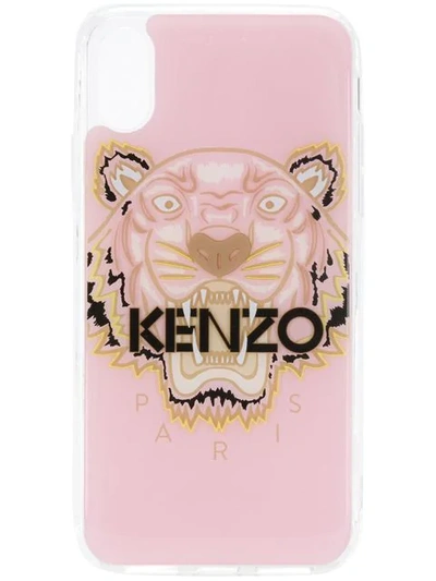 Shop Kenzo Tiger Iphone X Cover - Pink