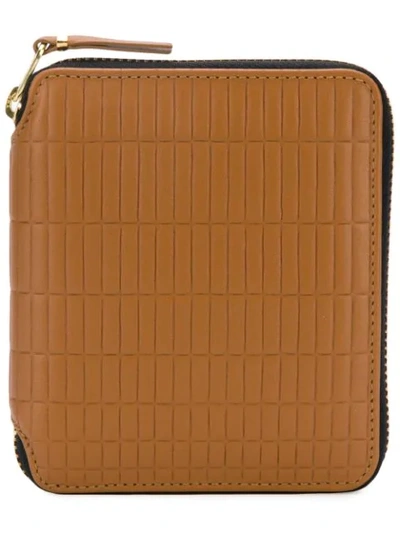 Shop Comme Des Garçons Brick Line Wallet In Neutrals