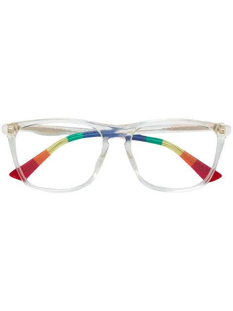 clear frame gucci sunglasses