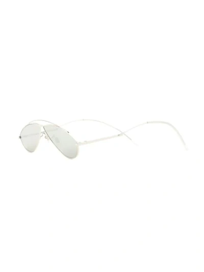 Shop Gentle Monster Kujo 02(1m) Sunglasses In Silver