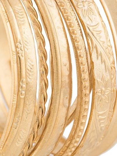 Shop Undercover Bangle Set In Gold