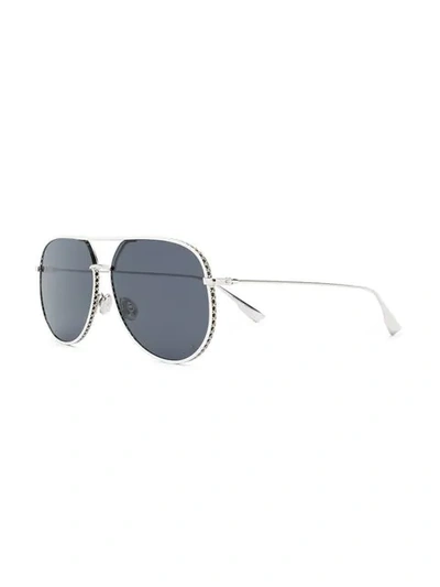 Shop Dior Aviator Sunglasses In White