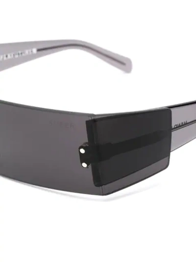 Shop Retrosuperfuture Vision Sunglasses In Black