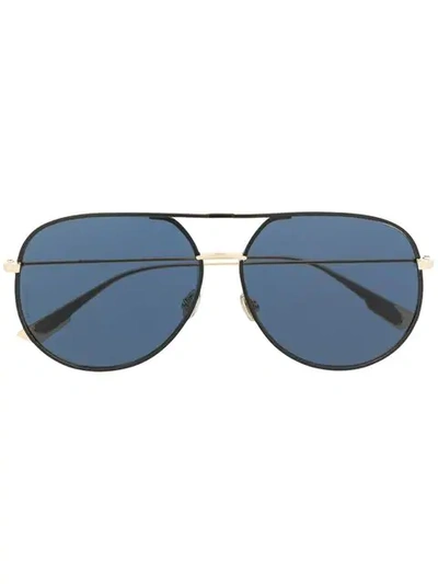 Shop Dior By Pilot-frame Sunglasses In Gold