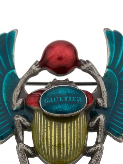 Pre-owned Jean Paul Gaultier 圣甲虫胸针 In Blue