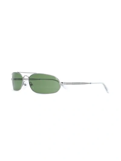 Shop Balenciaga Top Bar Narrow Sunglasses In C002