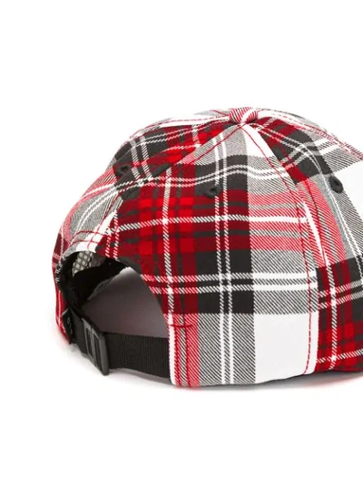 Shop Àlg Tartan Print Baseball Cap In Multicolour