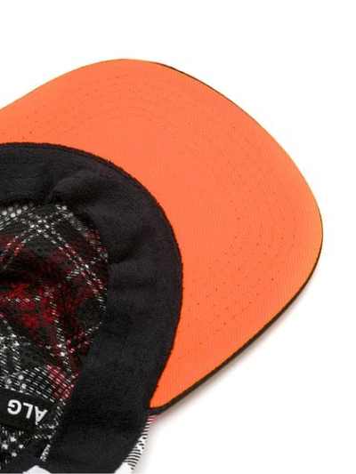 Shop Àlg Tartan Print Baseball Cap In Multicolour