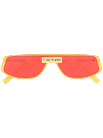 Shop Gentle Monster Cold Yc2 In Yellow