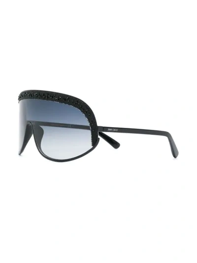 Shop Jimmy Choo Siryn Sunglasses In Black
