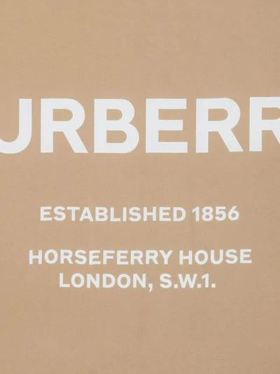 Shop Burberry Horseferry Scarf In Neutrals