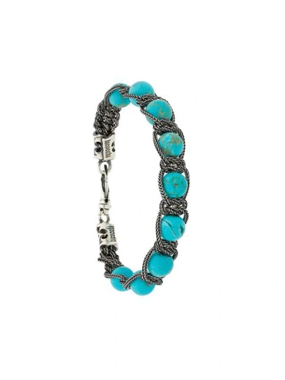 Shop Emanuele Bicocchi Beaded Bracelet - Blue