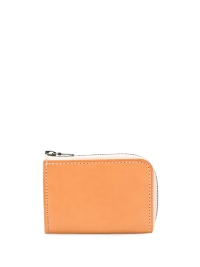 Shop Isaac Reina Small Zipped Cardholder In Natural/nat