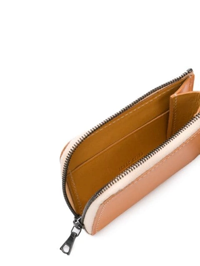 Shop Isaac Reina Small Zipped Cardholder In Natural/nat