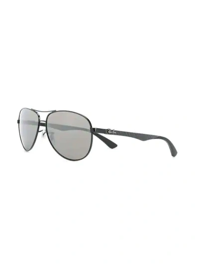 Ray Ban Ray-ban Aviator Tinted Sunglasses - Black In Black