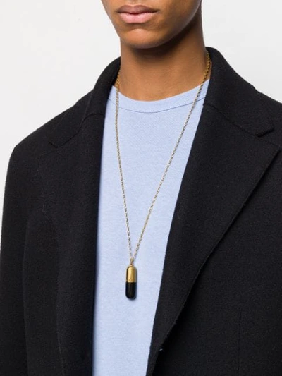 Shop True Rocks Black Pill Pendant Necklace