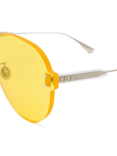 Shop Dior Colorquake3 Sunglasses In Yellow