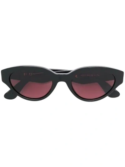 Shop Retrosuperfuture Super By  Drew Cat Eye Sunglasses In Black
