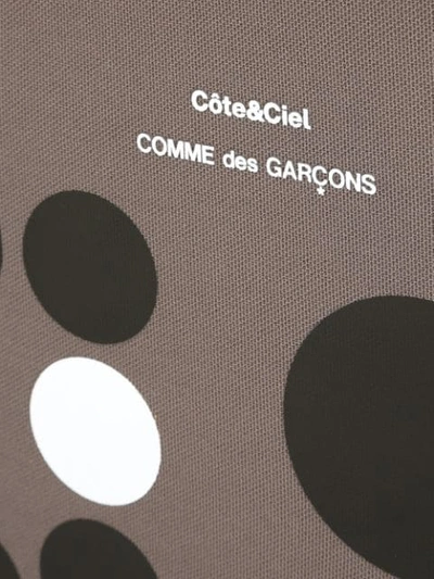 Shop Comme Des Garçons Wallet X Côte&ciel Polka Dot Computer Case In Grey