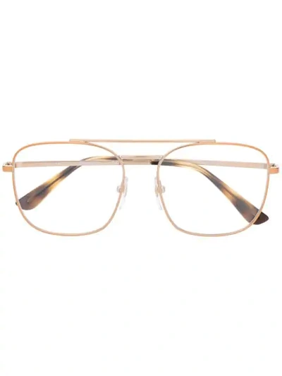 Shop Vogue Eyewear X Gigi Hadid Aviator-style Sunglasses - Gold