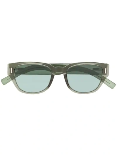 Shop Dior Fraction 3 Sunglasses In Green