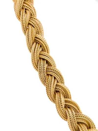 Shop Emanuele Bicocchi Braided Style Bracelet In Metallic