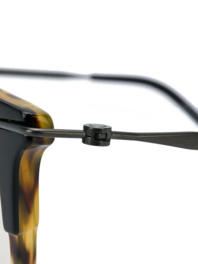 Shop Tomas Maier Eyewear Round Frame Glasses In Black
