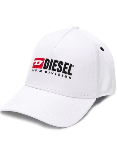 Shop Diesel Logo Hat In White
