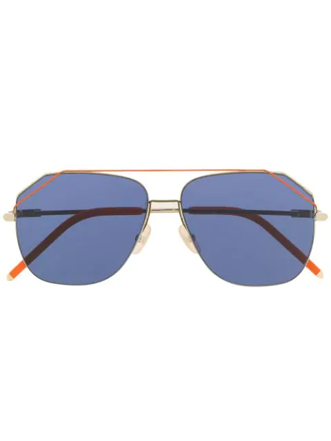 fendi oversized aviator sunglasses