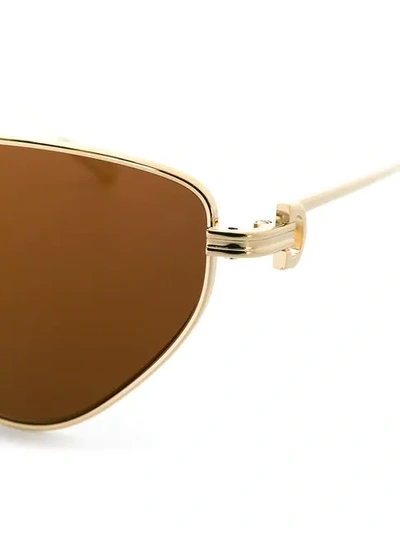 Shop Cartier Première De  Cat-eye Frame Sunglasses In Brown