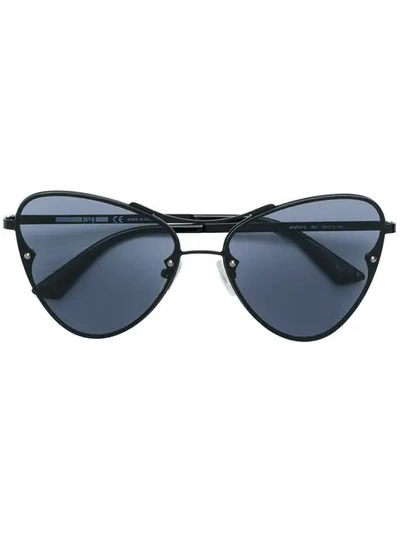 Shop Mcq By Alexander Mcqueen Oversized Tinted Sunglasses In 001