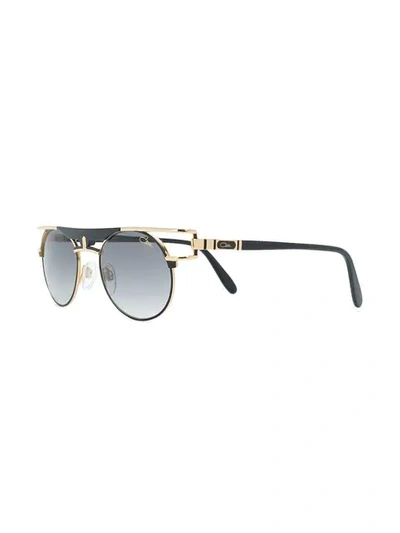 Cazal Round Shaped Sunglasses In Metallic
