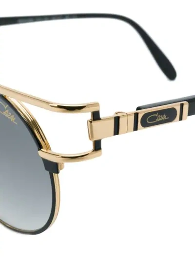 Cazal Round Shaped Sunglasses In Metallic