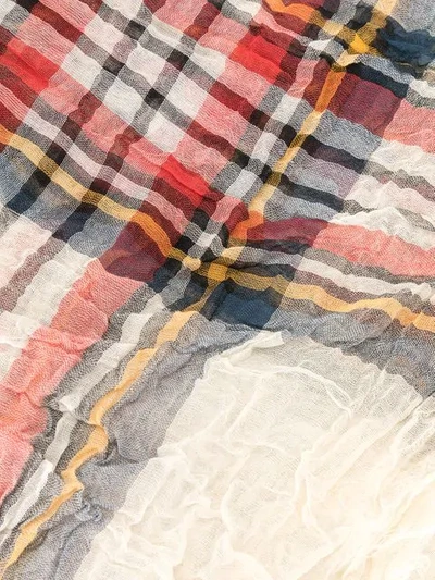Forme D'expression Keith Tartan Scarf In Brown