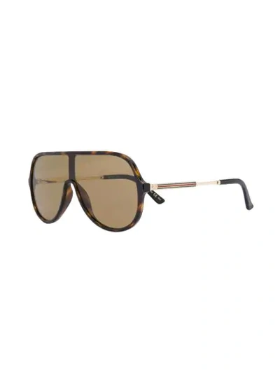 Shop Gucci Tortoiseshell In Brown