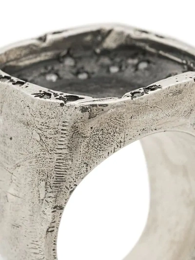 Shop Tobias Wistisen Exposed Set Crystal Ring In Metallic