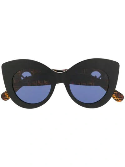 Shop Fendi F Is  Sunglasses In Wr7ku Black/brown