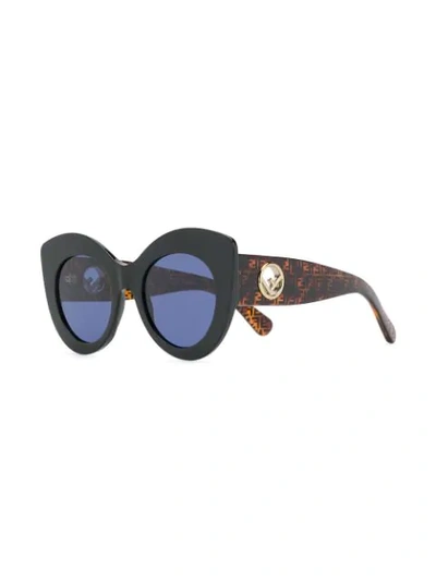 Shop Fendi F Is  Sunglasses In Wr7ku Black/brown