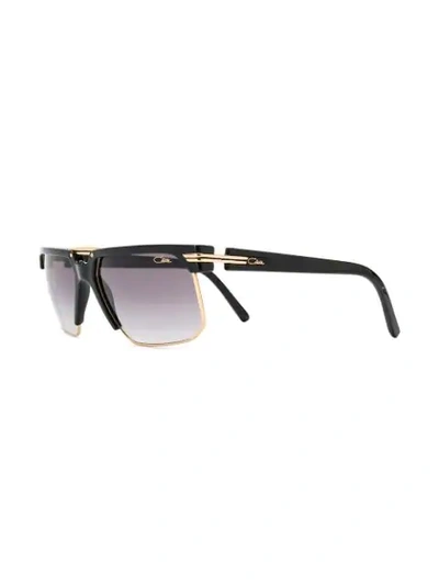 Shop Cazal Square Tinted Sunglasses - Metallic
