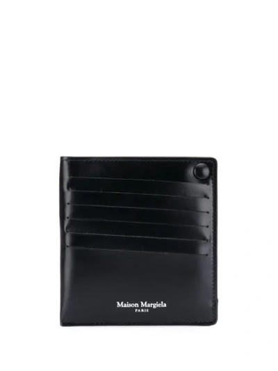 Shop Maison Margiela Small Popper Wallet In Black