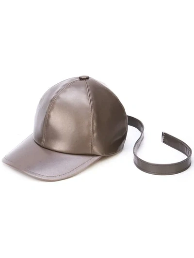 ARTHUR AVELLANO SOLID-COLOUR CAP - 灰色