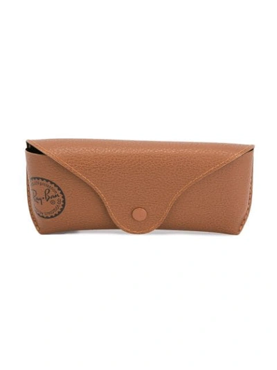 Ray Ban Round Frame Sunglasses In Blue