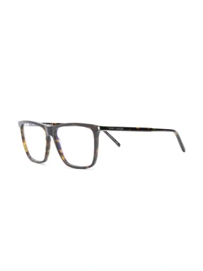 Shop Saint Laurent Classic Sl 260 Eyeglasses In Brown