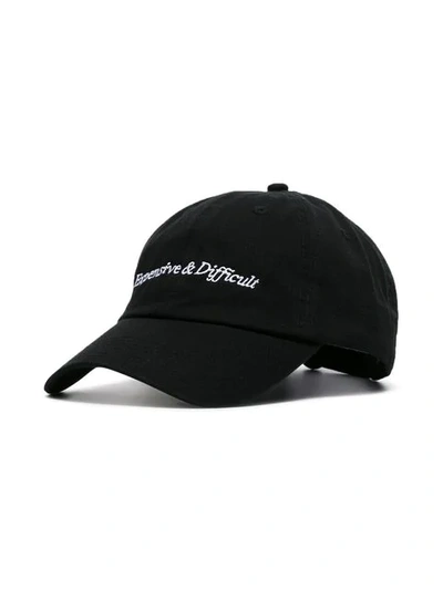 Shop Nasaseasons Embroidered Slogan Cap - Black