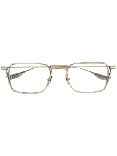 Shop Dita Eyewear Lindstrum Glasses In Metallic