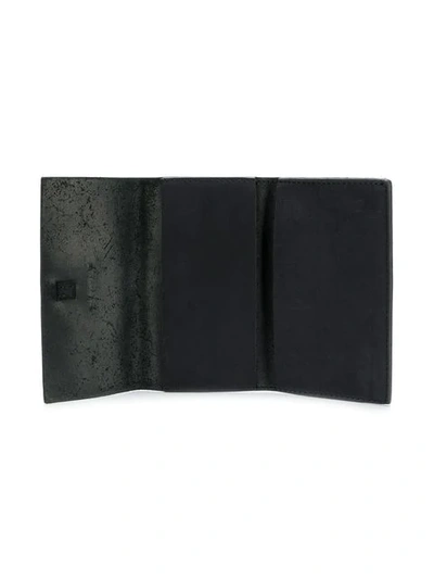 Shop Uma Wang Wrap Around Strap Wallet In Black