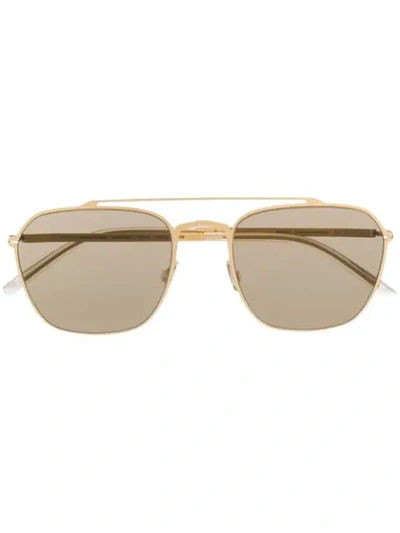 Shop Mykita X Maison Margiela Craft 006 Sunglasses In Gold